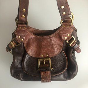Mulberry 2-Tone Phoebe Leather Satchel Handbag Shoulder Bag